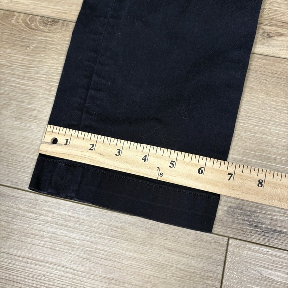 Lacoste Regular Fit Chinos Men Navy Blue Cotton Casual Dress Pants Size 32 Waist - Picture 2 of 10